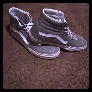 Grey high top vans